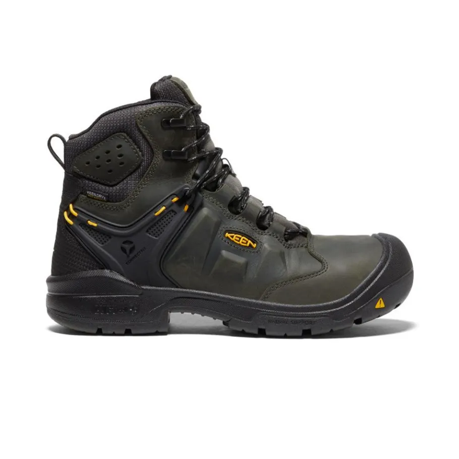 Men KEEN Work Boots & Shoes<Men'S Dover 6" Waterproof (Carbon-Fiber Toe) | Magnet/Black
