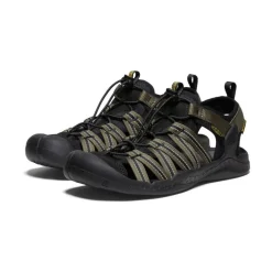 Men KEEN Sandals<Men'S Drift Creek H2 Sandal | Dark Olive/Black