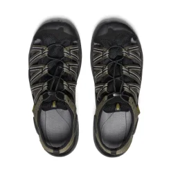 Men KEEN Sandals<Men'S Drift Creek H2 Sandal | Dark Olive/Black
