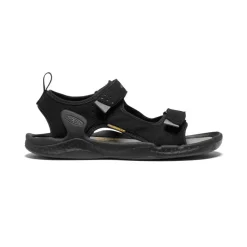 Men KEEN Sandals<Men'S Drift Creek Two-Strap Sandal | Black/Steel Grey