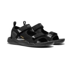 Men KEEN Sandals<Men'S Drift Creek Two-Strap Sandal | Black/Steel Grey