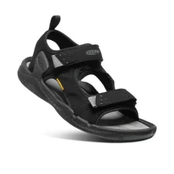 Men KEEN Sandals<Men'S Drift Creek Two-Strap Sandal | Black/Steel Grey