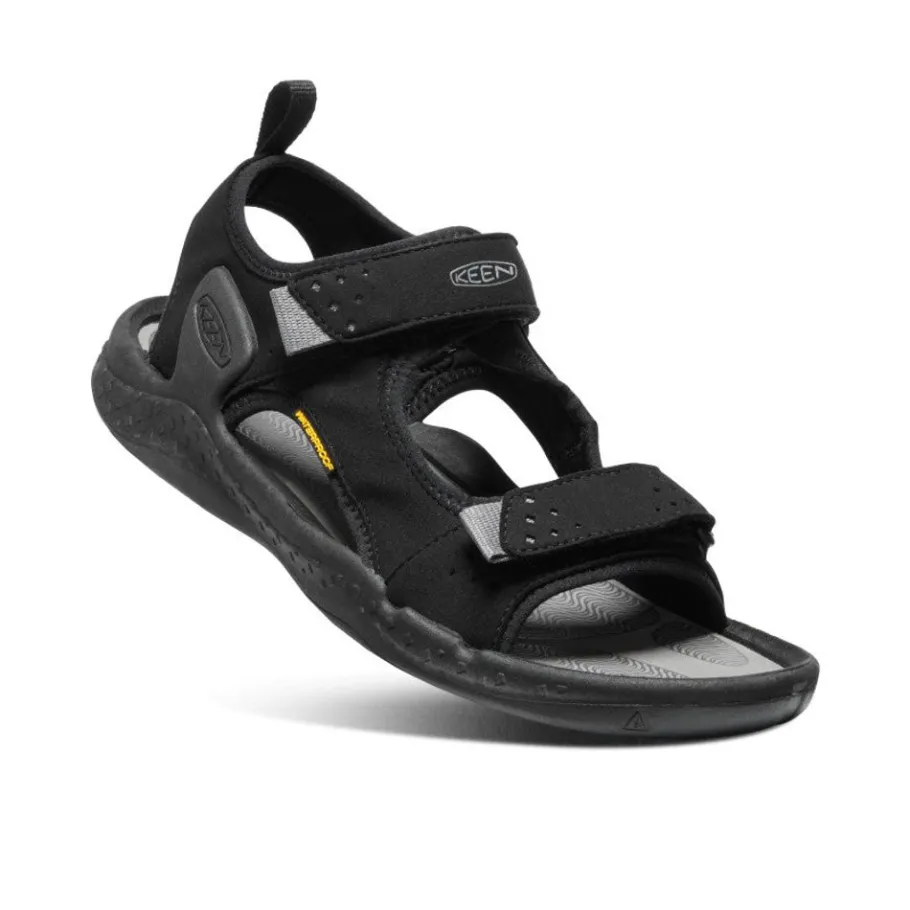 Men KEEN Sandals<Men'S Drift Creek Two-Strap Sandal | Black/Steel Grey