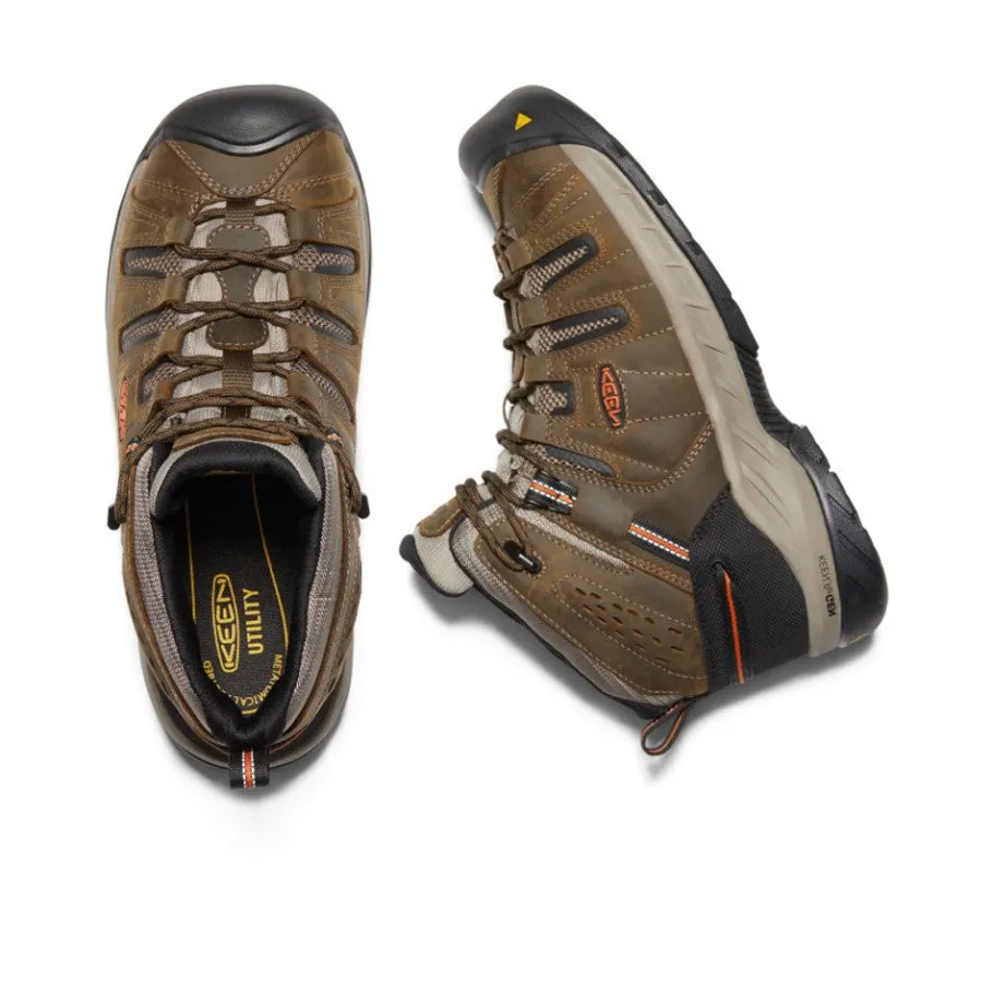 Men KEEN Work Boots & Shoes<Men'S Flint Ii Boot (Soft Toe) | Cascade Brown/Burnt Ochre