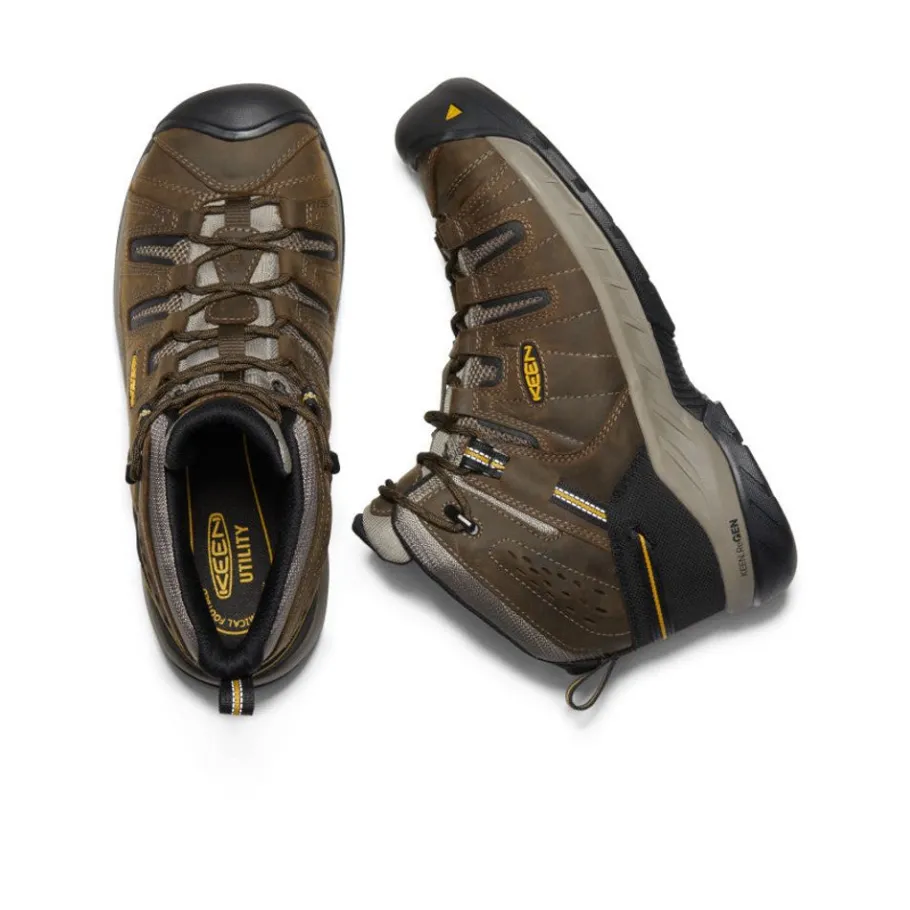 Men KEEN Work Boots & Shoes<Men'S Flint Ii Boot (Steel Toe) | Cascade Brown/Golden Rod