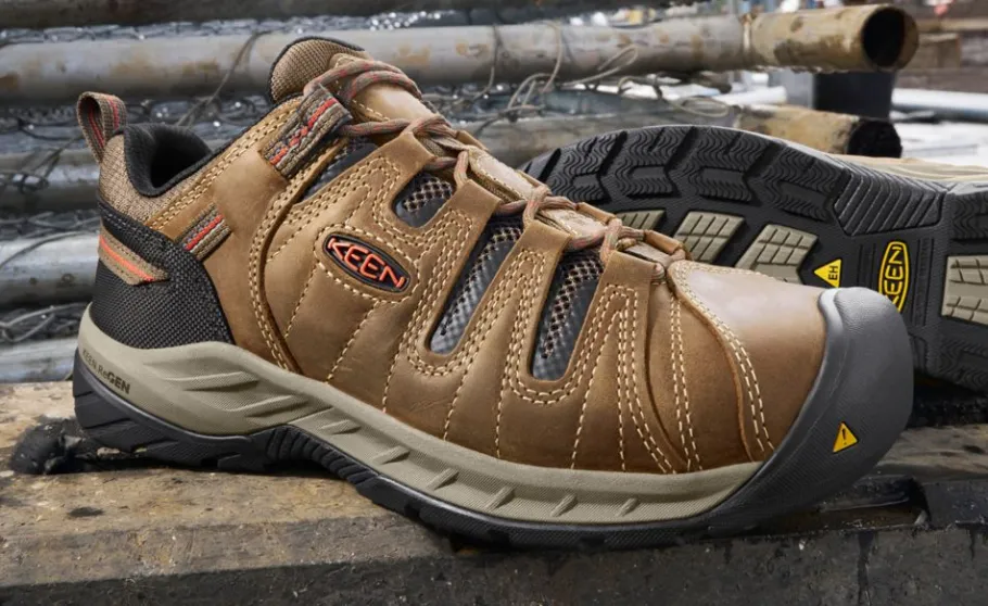 Men KEEN Work Boots & Shoes<Men'S Flint Ii (Steel Toe) | Gargoyle/Paloma