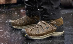 Men KEEN Work Boots & Shoes<Men'S Flint Ii Waterproof Boot (Steel Toe) | Cascade Brown/Orion Blue