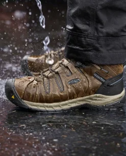 Men KEEN Work Boots & Shoes<Men'S Flint Ii Waterproof Boot (Steel Toe) | Cascade Brown/Orion Blue