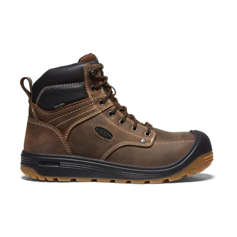 Men KEEN Work Boots & Shoes<Men'S Fort Wayne 6" Waterproof (Carbon-Fiber Toe) | Dark Earth/Gum