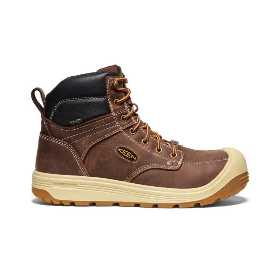 Men KEEN Work Boots & Shoes<Men'S Fort Wayne 6" Waterproof (Carbon-Fiber Toe) | Tortoise Shell/Gum