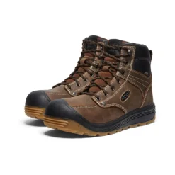 Men KEEN Work Boots & Shoes<Men'S Fort Wayne 6" Waterproof (Soft Toe) | Dark Earth/Gum