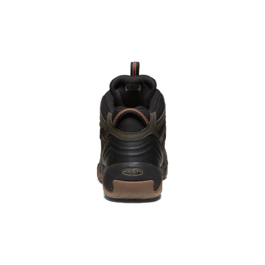 Men KEEN Boots<Men'S Headout Waterproof Hiking Boot | Black Olive/Fossil Orange