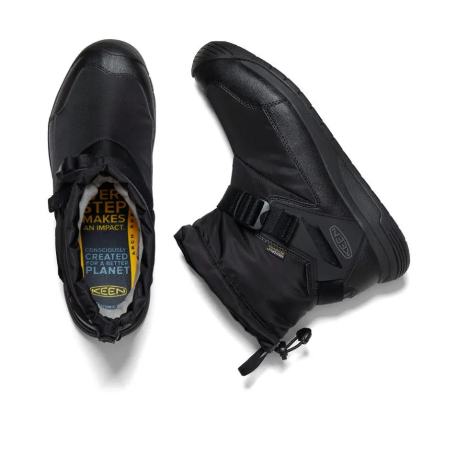 Men KEEN Boots<Men'S Hoodromeo Waterproof Slip-On Boot | Black/Black
