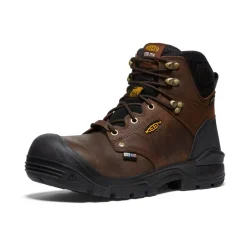Men KEEN Work Boots & Shoes<Men'S Independence 6" Insulated Waterproof Boot (Carbon Fiber Toe) | Dark Earth/Black