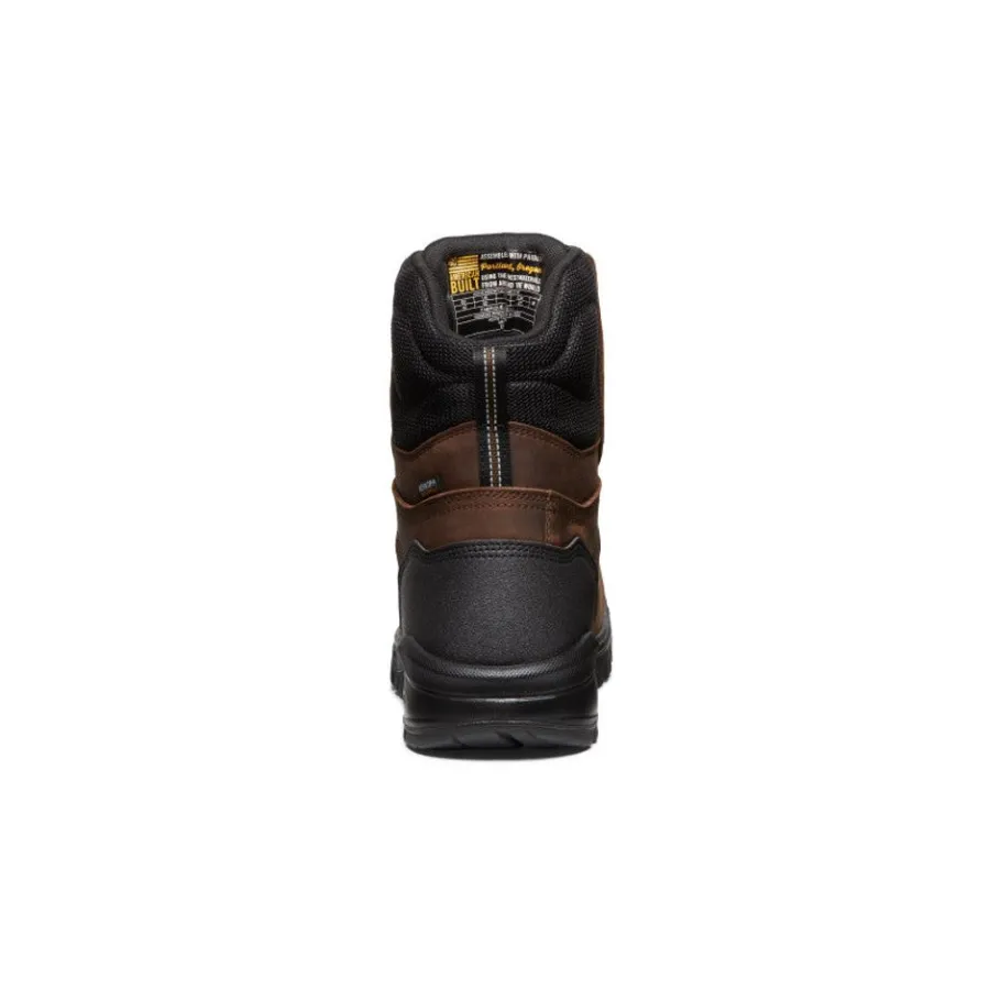 Men KEEN Work Boots & Shoes<Men'S Independence 8" Insulated Waterproof Boot (Carbon Fiber Toe) | Dark Earth/Black