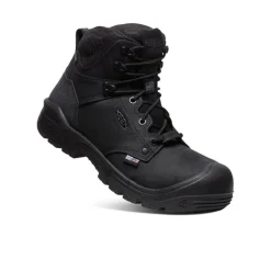 Men KEEN Work Boots & Shoes<Men'S Independence 6" Waterproof Boot (Carbon Fiber Toe) | Black/Black