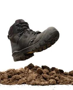 Men KEEN Work Boots & Shoes<Men'S Independence 6" Waterproof Boot (Carbon Fiber Toe) | Black/Black