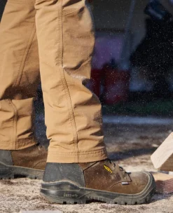 Men KEEN Work Boots & Shoes<Men'S Independence 8" Waterproof Boot (Soft Toe) | Dark Earth/Black