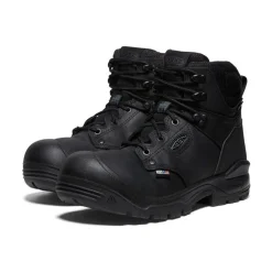 Men KEEN Work Boots & Shoes<Men'S Independence 6" Waterproof Boot (Soft Toe) | Black/Black