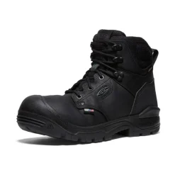 Men KEEN Work Boots & Shoes<Men'S Independence 6" Waterproof Boot (Soft Toe) | Black/Black