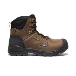 Men KEEN Work Boots & Shoes<Men'S Independence 6" Waterproof Boot (Carbon Fiber Toe) | Dark Earth/Black