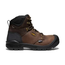 Men KEEN Work Boots & Shoes<Men'S Independence 6" Waterproof Boot (Soft Toe) | Dark Earth/Black