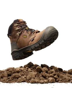 Men KEEN Work Boots & Shoes<Men'S Independence 6" Waterproof Boot (Soft Toe) | Dark Earth/Black