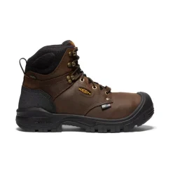 Men KEEN Work Boots & Shoes<Men'S Independence 6" Waterproof Internal Met (Carbon-Fiber Toe) | Dark Earth/Black