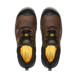 Men KEEN Work Boots & Shoes<Men'S Independence Oxford Waterproof Shoe (Carbon-Fiber Toe) | Dark Earth/Black