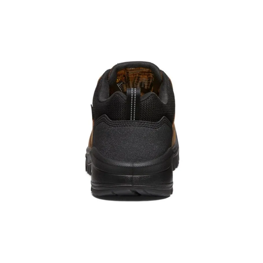 Men KEEN Work Boots & Shoes<Men'S Independence Oxford Waterproof Shoe (Carbon-Fiber Toe) | Dark Earth/Black