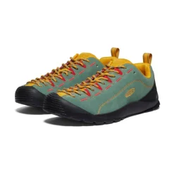 Men KEEN Shoes<Men'S Jasper Suede Sneakers | Dark Forest/Golden Yellow