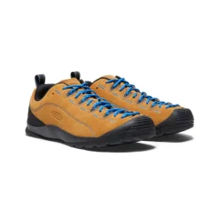 Men KEEN Shoes<Men'S Jasper Suede Sneakers | Cathay Spice/Orion Blue