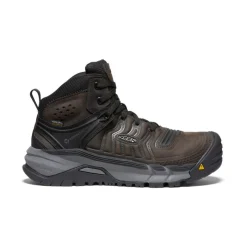 Men KEEN Work Boots & Shoes<Men'S Kansas City+ Kbf Waterproof Mid (Soft Toe) | Coffee Bean/Black