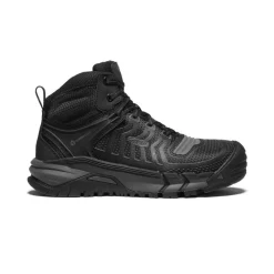 Men KEEN Work Boots & Shoes<Men'S Kansas City Mid (Carbon-Fiber Toe) | Black/Gun Metal