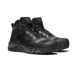 Men KEEN Work Boots & Shoes<Men'S Kansas City Mid (Carbon-Fiber Toe) | Black/Gun Metal