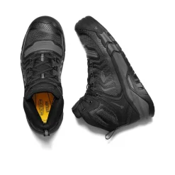 Men KEEN Work Boots & Shoes<Men'S Kansas City Mid (Carbon-Fiber Toe) | Black/Gun Metal