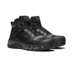 Men KEEN Work Boots & Shoes<Men'S Kansas City Waterproof Mid (Carbon-Fiber Toe) | Black/Gun Metal