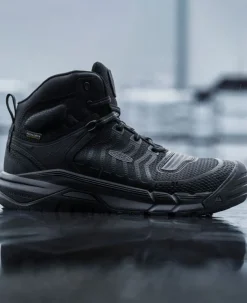 Men KEEN Work Boots & Shoes<Men'S Kansas City Waterproof Mid (Carbon-Fiber Toe) | Black/Gun Metal