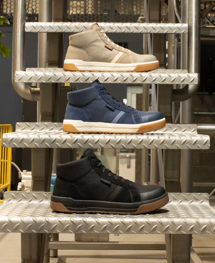 Men KEEN Work Boots & Shoes<Men'S Kenton Mid Work Shoe (Carbon-Fiber Toe) | Naval Academy/Gum