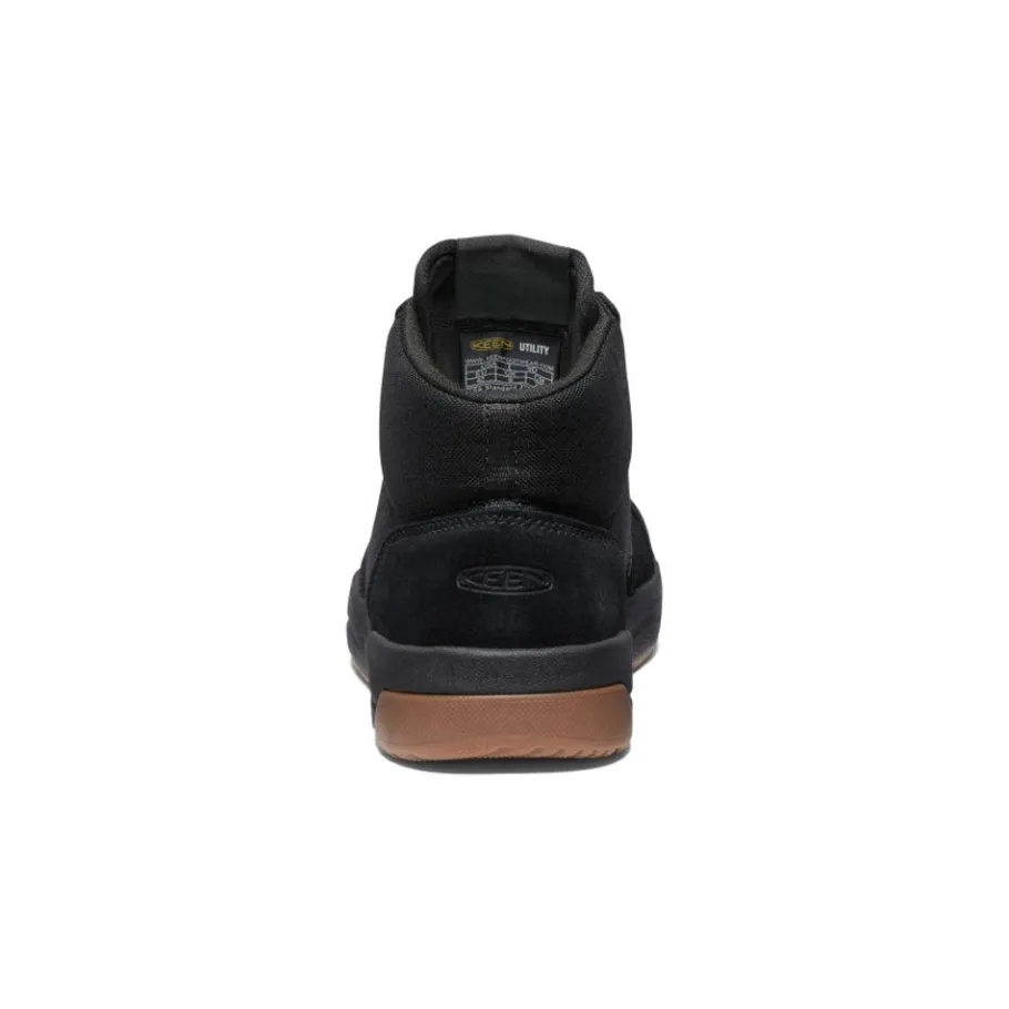 Men KEEN Work Boots & Shoes<Men'S Kenton Mid Work Shoe (Carbon-Fiber Toe) | Black/Gum
