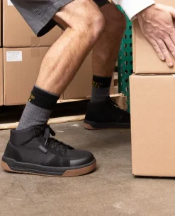 Men KEEN Work Boots & Shoes<Men'S Kenton Mid Work Shoe (Carbon-Fiber Toe) | Black/Gum
