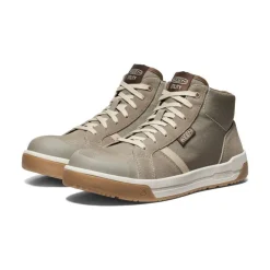 Men KEEN Work Boots & Shoes<Men'S Kenton Mid Work Shoe (Carbon-Fiber Toe) | Brindle/Gum