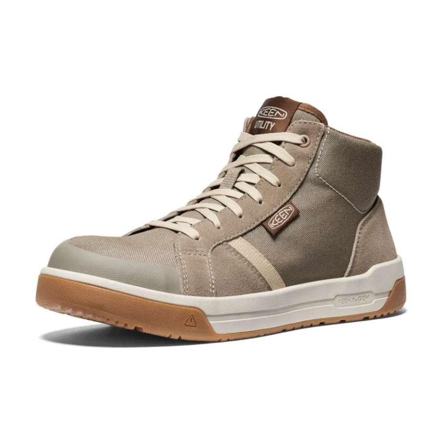 Men KEEN Work Boots & Shoes<Men'S Kenton Mid Work Shoe (Carbon-Fiber Toe) | Brindle/Gum