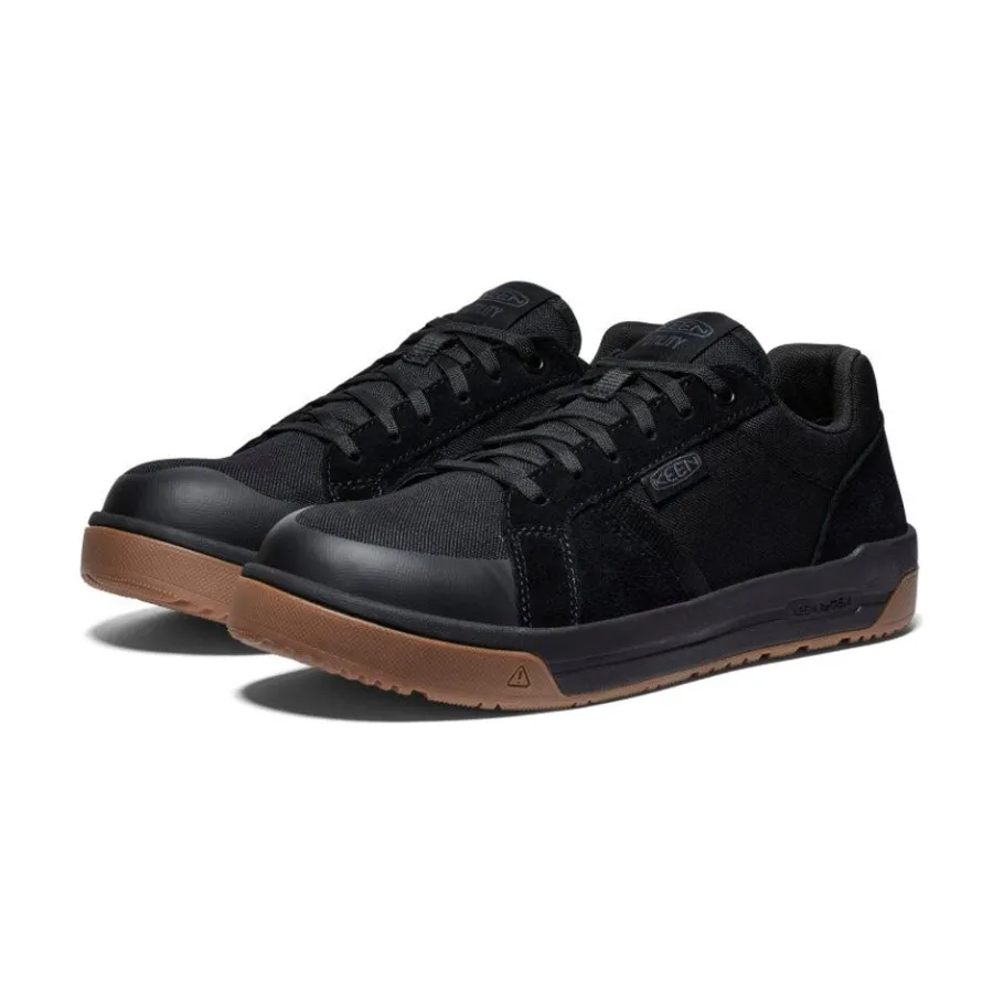 Men KEEN Work Boots & Shoes<Men'S Kenton Work Shoe (Carbon-Fiber Toe) | Black/Gum