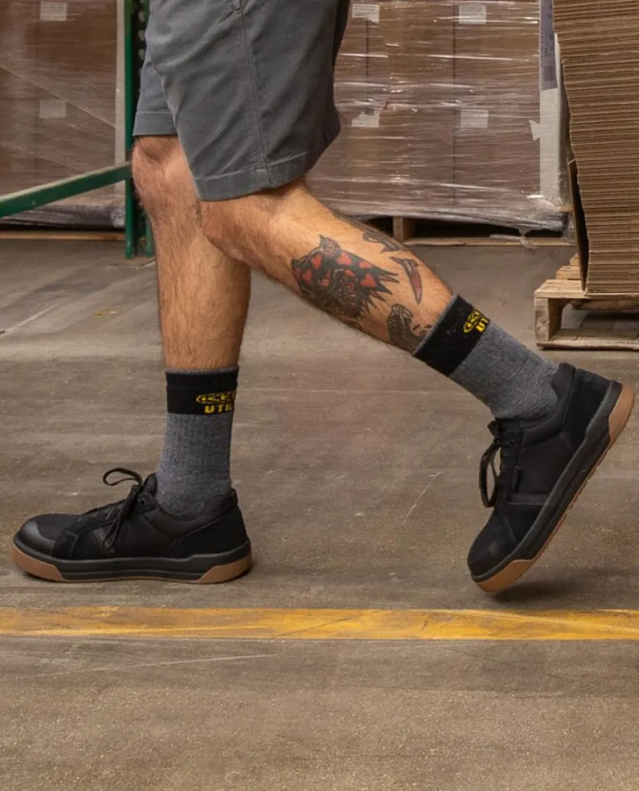 Men KEEN Work Boots & Shoes<Men'S Kenton Work Shoe (Carbon-Fiber Toe) | Black/Gum