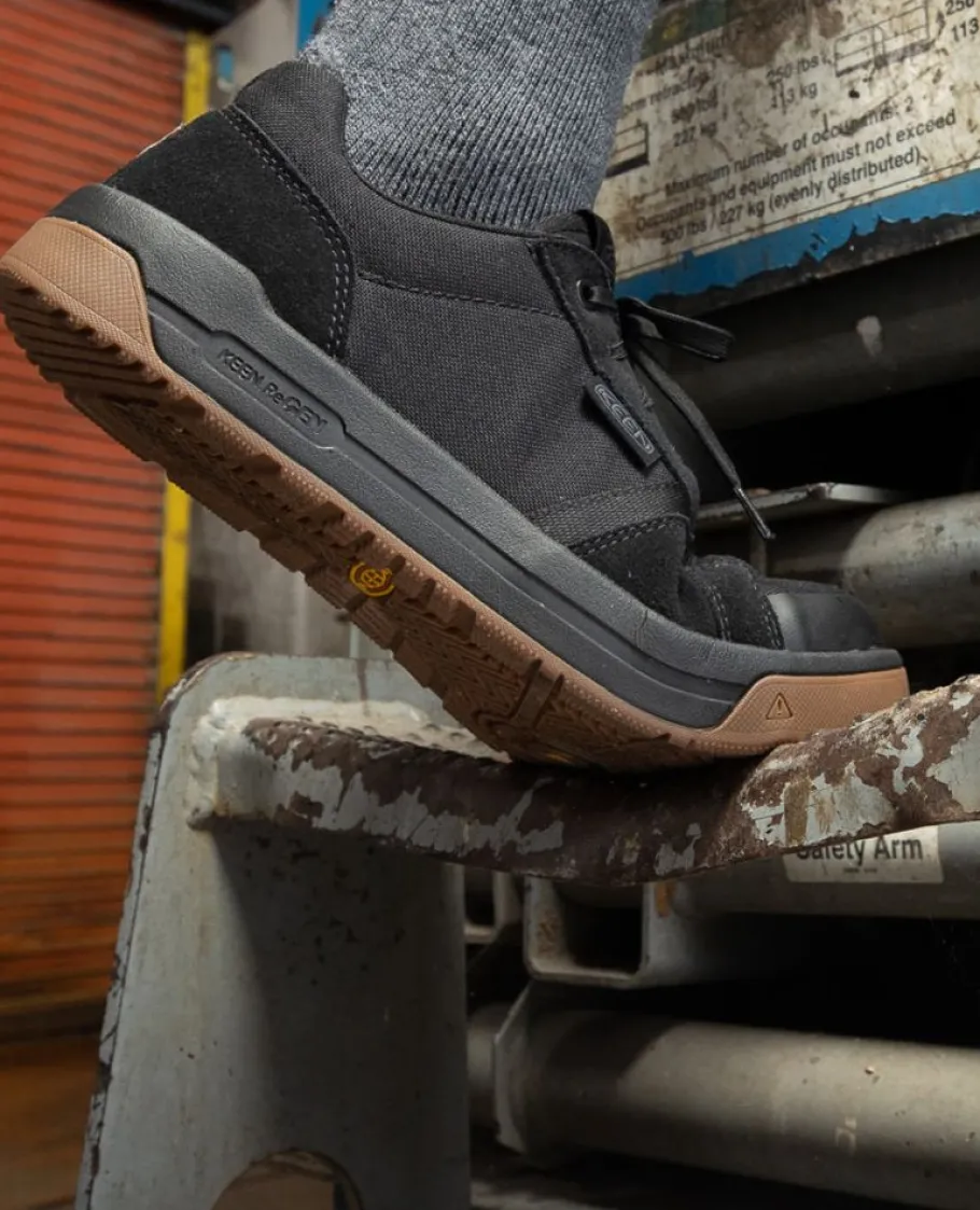 Men KEEN Work Boots & Shoes<Men'S Kenton Work Shoe (Carbon-Fiber Toe) | Black/Gum