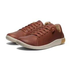 Men KEEN Slip-Ons<Men'S Knx Leather Sneaker | Tortoise Shell/Plaza Taupe