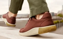 Men KEEN Slip-Ons<Men'S Knx Leather Sneaker | Tortoise Shell/Plaza Taupe