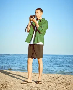 Men KEEN Slip-Ons<Men'S Kona Leather Flip-Flop | Java/Dark Earth