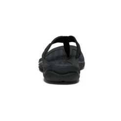 Men KEEN Slip-Ons<Men'S Kona Leather Flip-Flop | Black/Steel Grey